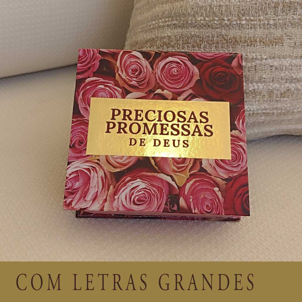 PRECIOSAS PROMESSAS DE DEUS | Capa Dura | com 220 versículos e Letras grandes | NS3 ROSAS
