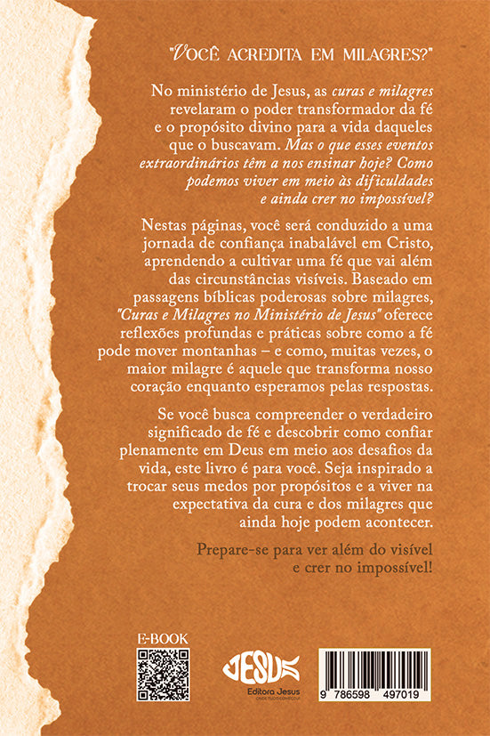 CURAS & MILAGRES NO MINISTÉRIO DE JESUS | Guia prático para estudo em Família