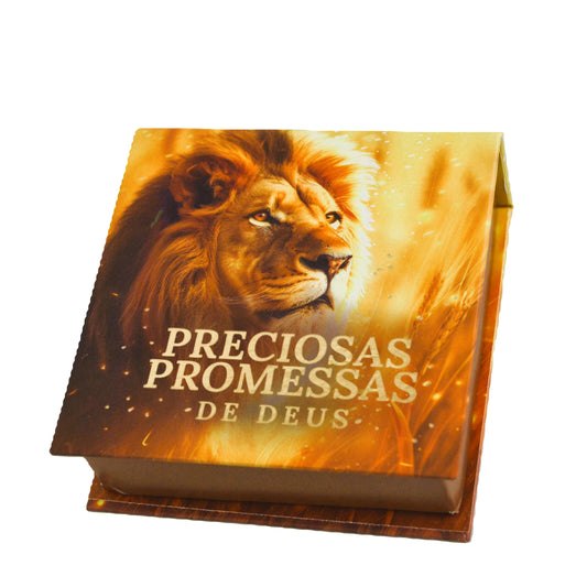 PRECIOSAS PROMESSAS DE DEUS | Capa Dura | com 220 versículos e Letras grandes | NS4  LEÃO DOURADO