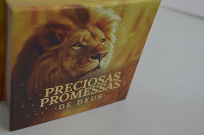 PRECIOSAS PROMESSAS DE DEUS | Capa Dura | com 220 versículos e Letras grandes | NS4  LEÃO DOURADO